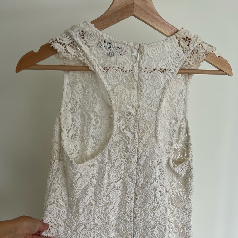 Margit Brandt Copenhagen white lace dress